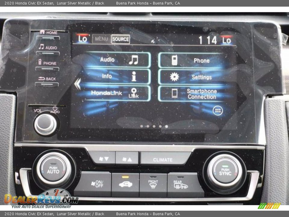 2020 Honda Civic EX Sedan Lunar Silver Metallic / Black Photo #14