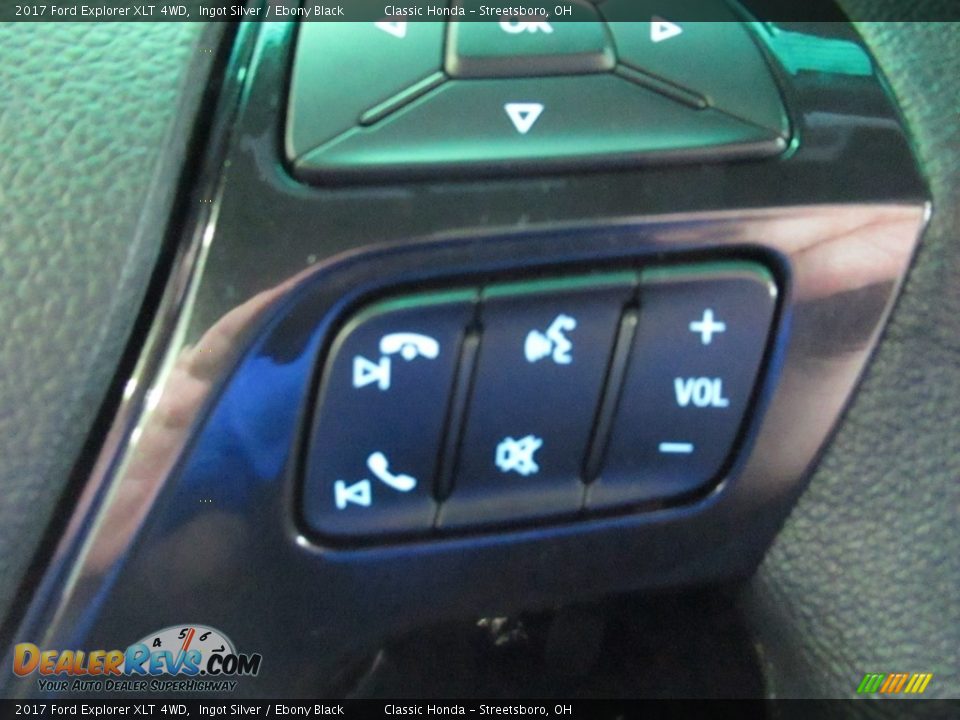 2017 Ford Explorer XLT 4WD Ingot Silver / Ebony Black Photo #33