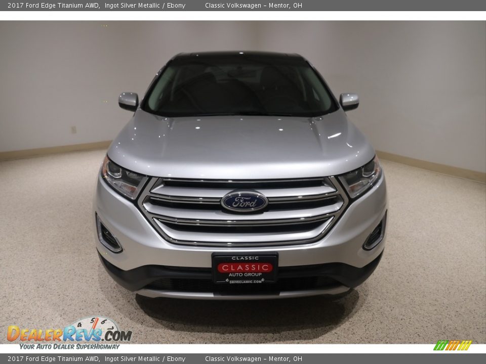2017 Ford Edge Titanium AWD Ingot Silver Metallic / Ebony Photo #2