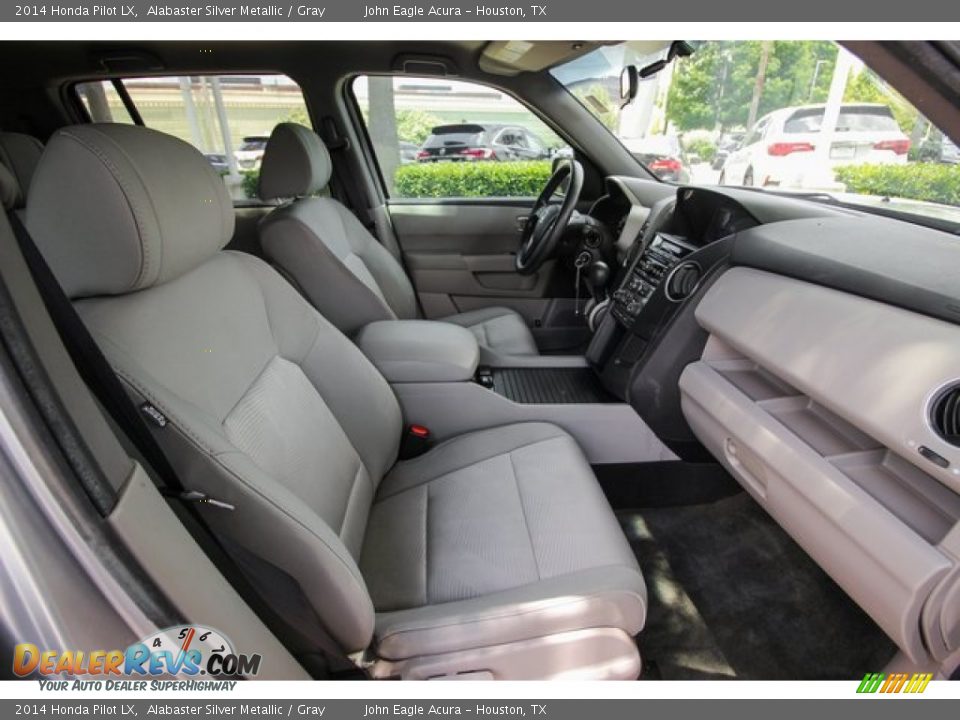 2014 Honda Pilot LX Alabaster Silver Metallic / Gray Photo #26