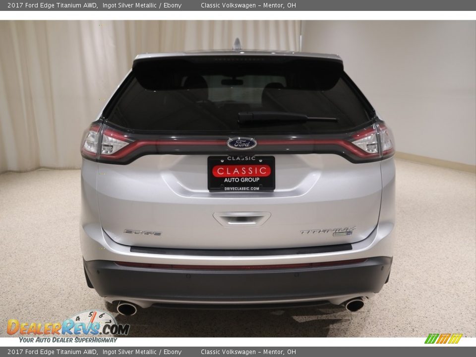 2017 Ford Edge Titanium AWD Ingot Silver Metallic / Ebony Photo #4