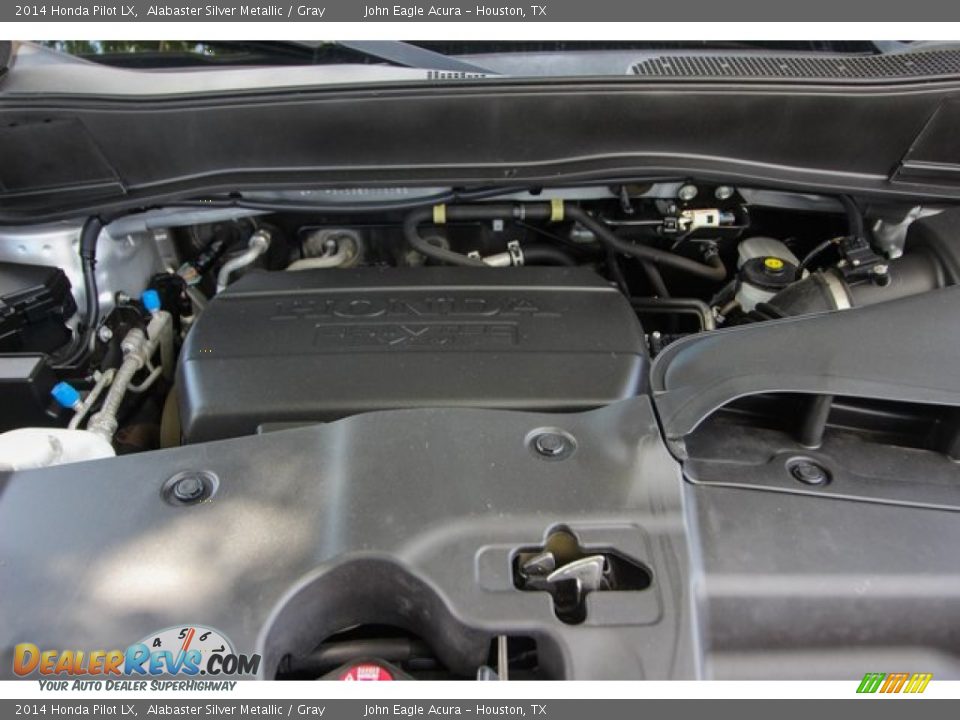 2014 Honda Pilot LX Alabaster Silver Metallic / Gray Photo #27