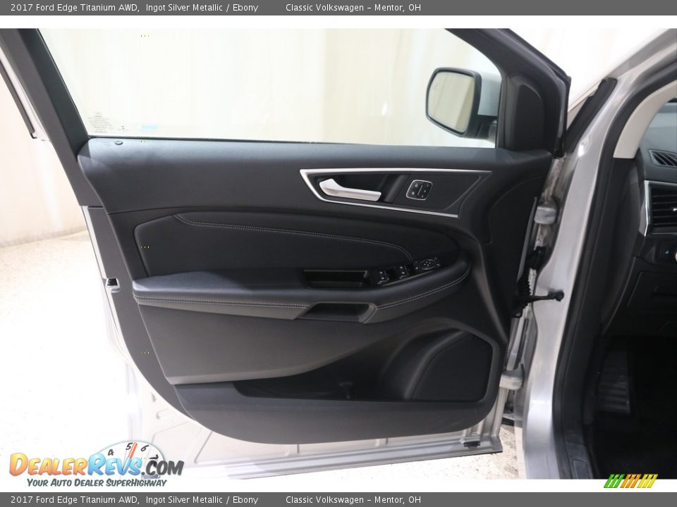 2017 Ford Edge Titanium AWD Ingot Silver Metallic / Ebony Photo #5