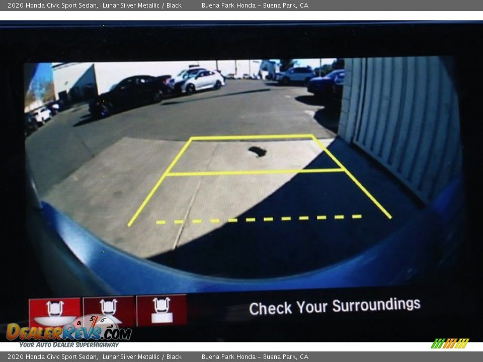 2020 Honda Civic Sport Sedan Lunar Silver Metallic / Black Photo #8