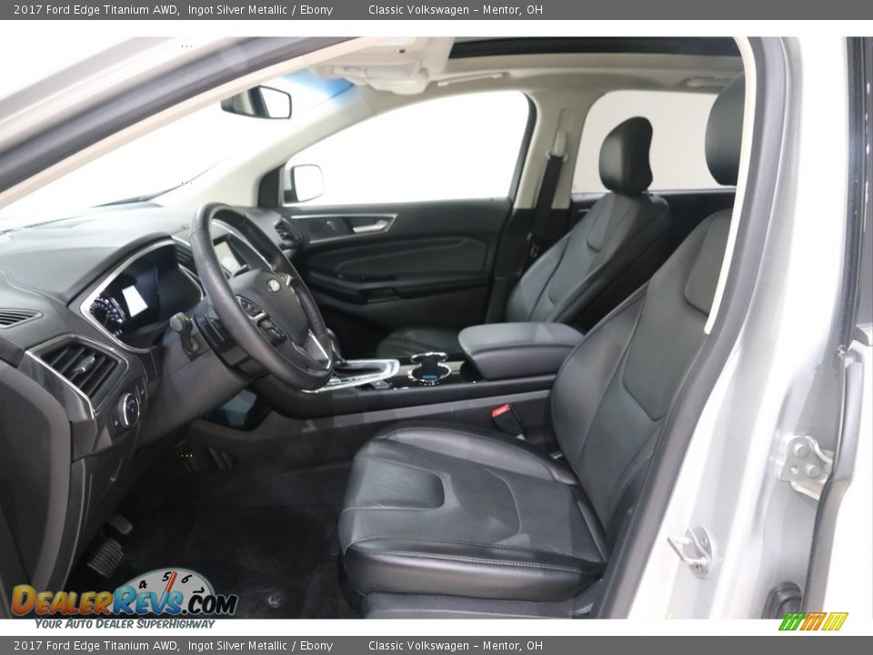 2017 Ford Edge Titanium AWD Ingot Silver Metallic / Ebony Photo #6