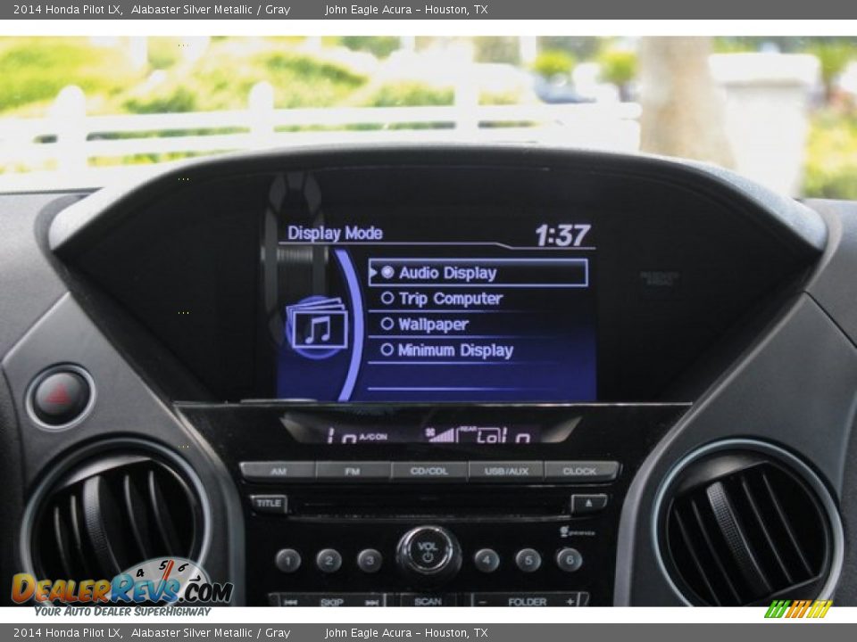 2014 Honda Pilot LX Alabaster Silver Metallic / Gray Photo #29