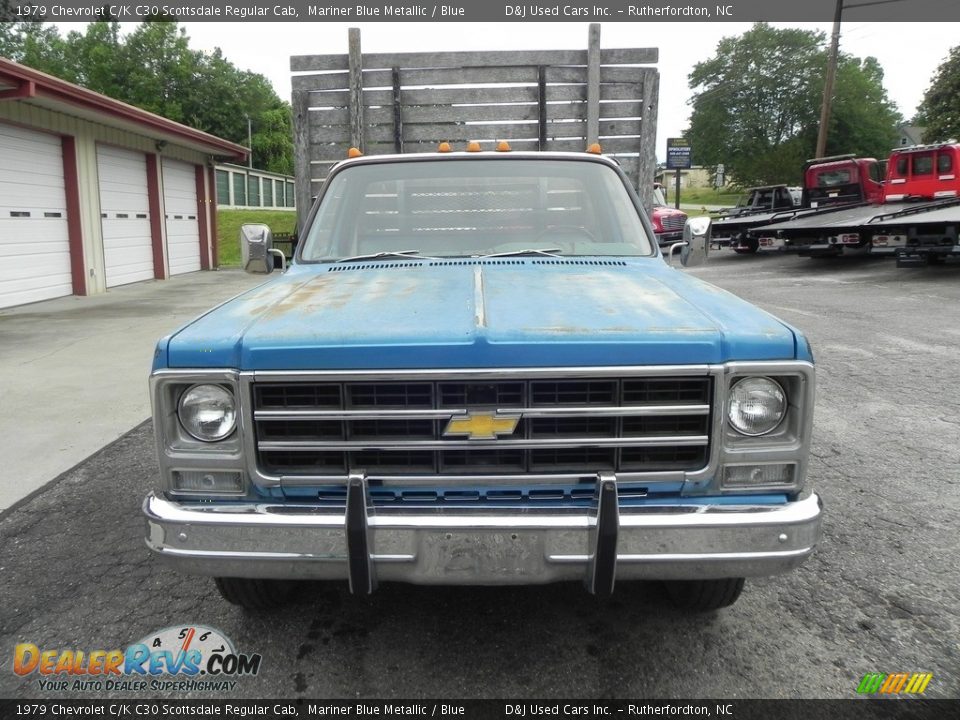 1979 Chevrolet C/K C30 Scottsdale Regular Cab Mariner Blue Metallic / Blue Photo #3