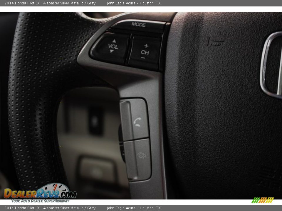 2014 Honda Pilot LX Alabaster Silver Metallic / Gray Photo #34