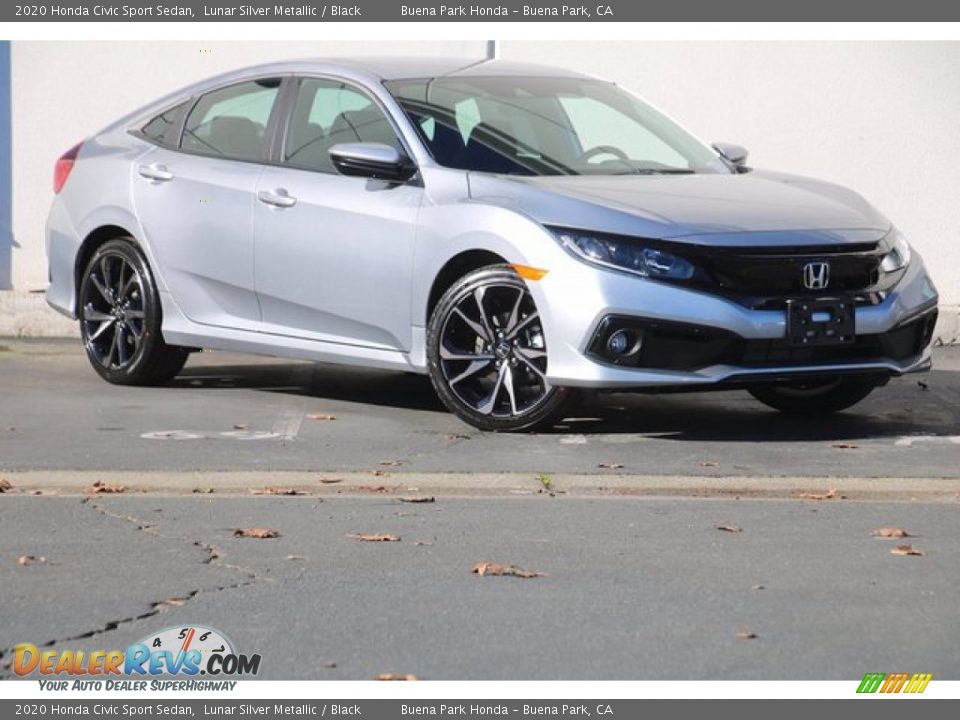 2020 Honda Civic Sport Sedan Lunar Silver Metallic / Black Photo #2
