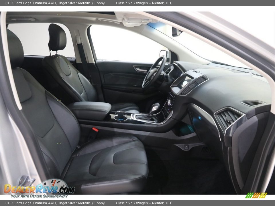 2017 Ford Edge Titanium AWD Ingot Silver Metallic / Ebony Photo #16