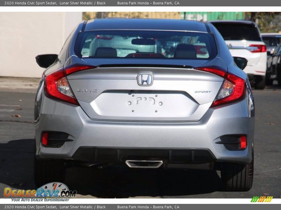 2020 Honda Civic Sport Sedan Lunar Silver Metallic / Black Photo #7