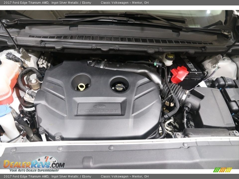 2017 Ford Edge Titanium AWD Ingot Silver Metallic / Ebony Photo #19