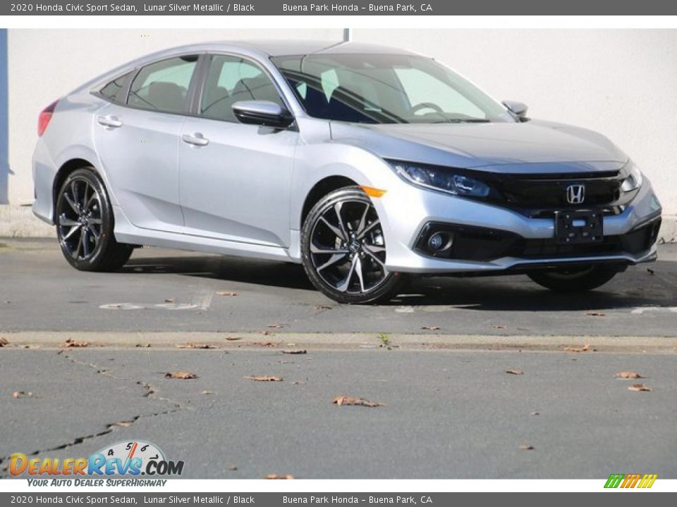 2020 Honda Civic Sport Sedan Lunar Silver Metallic / Black Photo #2