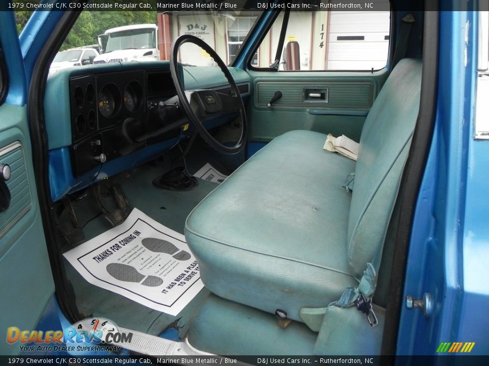 Blue Interior - 1979 Chevrolet C/K C30 Scottsdale Regular Cab Photo #20