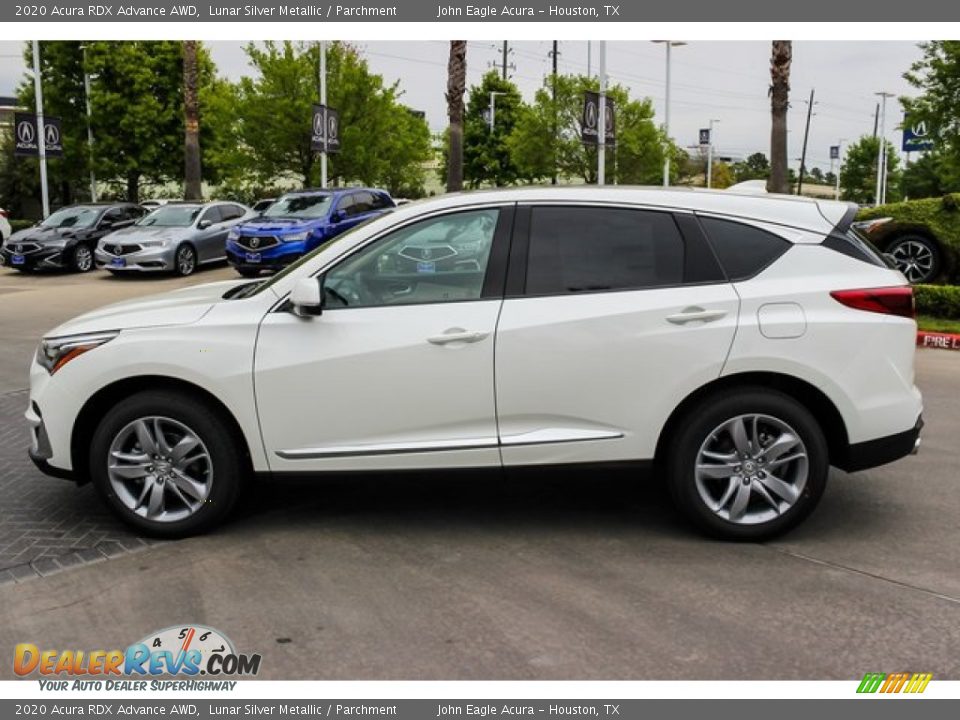 2020 Acura RDX Advance AWD Lunar Silver Metallic / Parchment Photo #5
