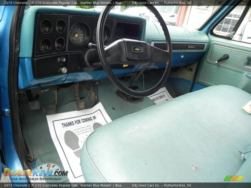 Blue Interior - 1979 Chevrolet C/K C30 Scottsdale Regular Cab Photo #21