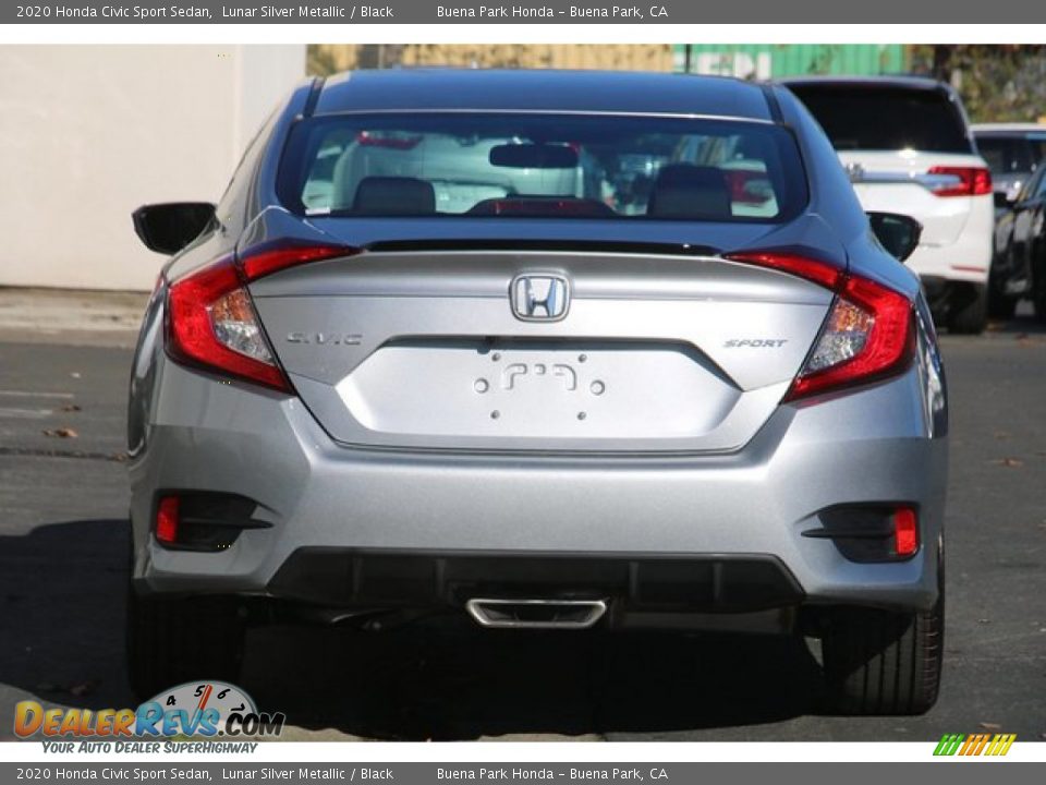 2020 Honda Civic Sport Sedan Lunar Silver Metallic / Black Photo #7