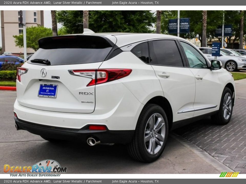 2020 Acura RDX Advance AWD Lunar Silver Metallic / Parchment Photo #8