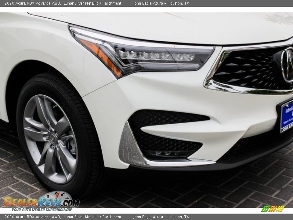 2020 Acura RDX Advance AWD Lunar Silver Metallic / Parchment Photo #10