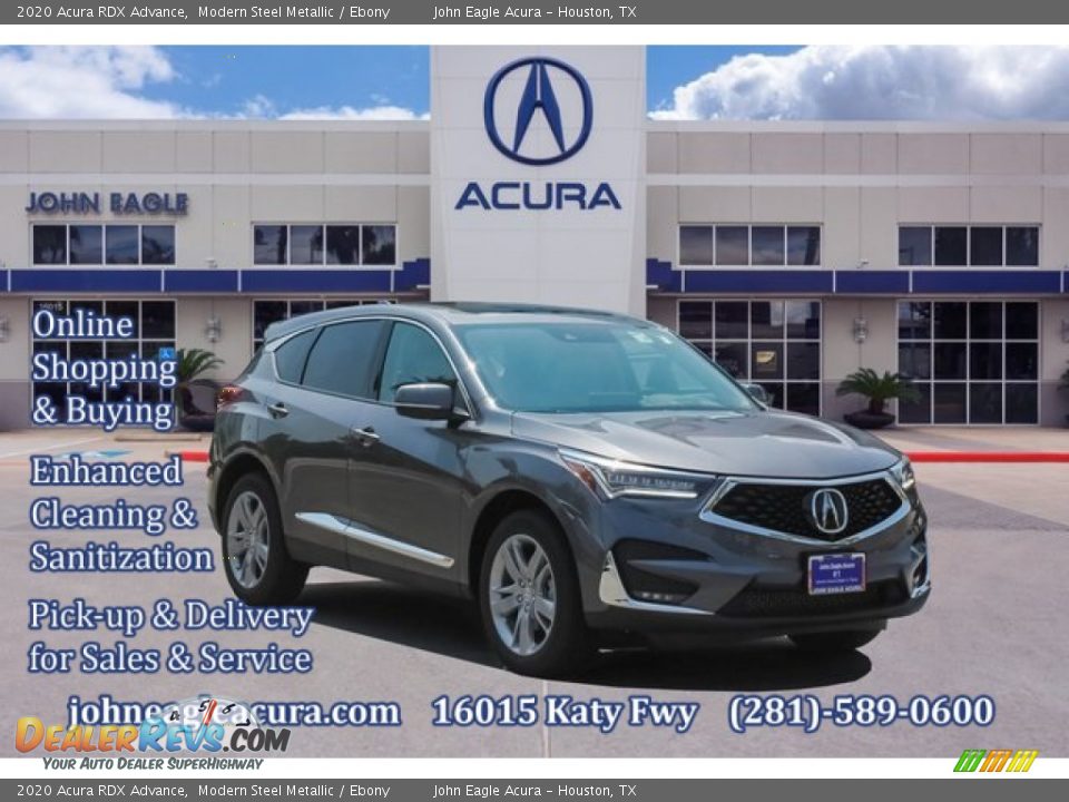 2020 Acura RDX Advance Modern Steel Metallic / Ebony Photo #1