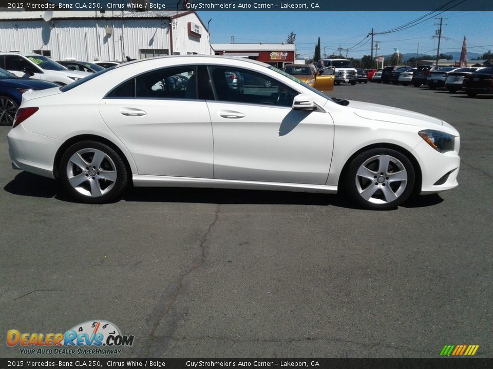 2015 Mercedes-Benz CLA 250 Cirrus White / Beige Photo #4