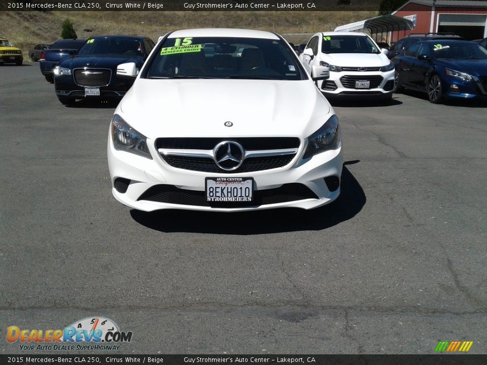 2015 Mercedes-Benz CLA 250 Cirrus White / Beige Photo #5