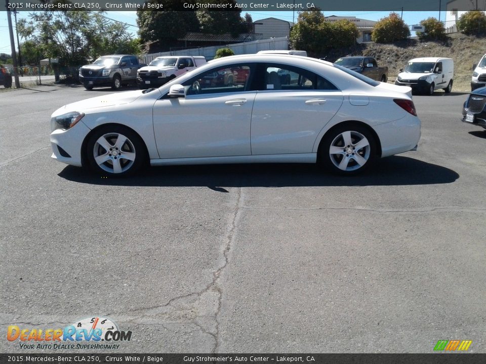 2015 Mercedes-Benz CLA 250 Cirrus White / Beige Photo #6