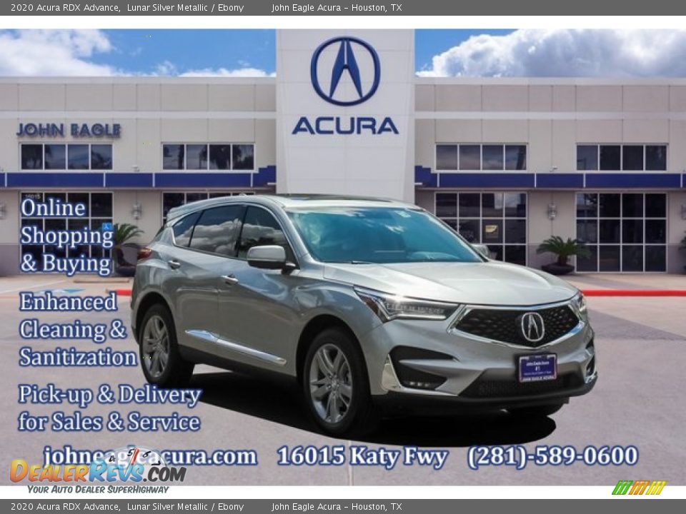 2020 Acura RDX Advance Lunar Silver Metallic / Ebony Photo #1