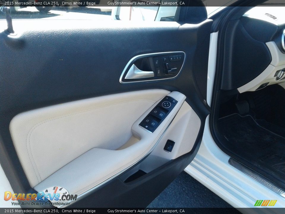 2015 Mercedes-Benz CLA 250 Cirrus White / Beige Photo #11