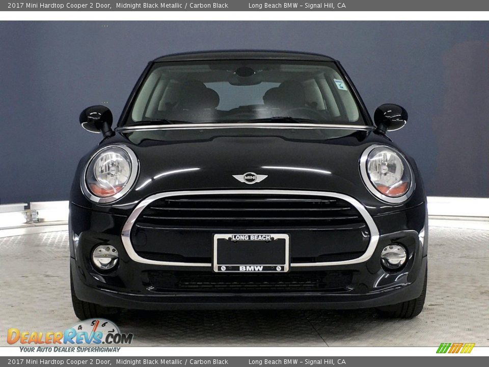 2017 Mini Hardtop Cooper 2 Door Midnight Black Metallic / Carbon Black Photo #2
