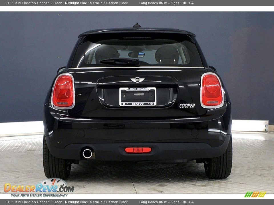 2017 Mini Hardtop Cooper 2 Door Midnight Black Metallic / Carbon Black Photo #3
