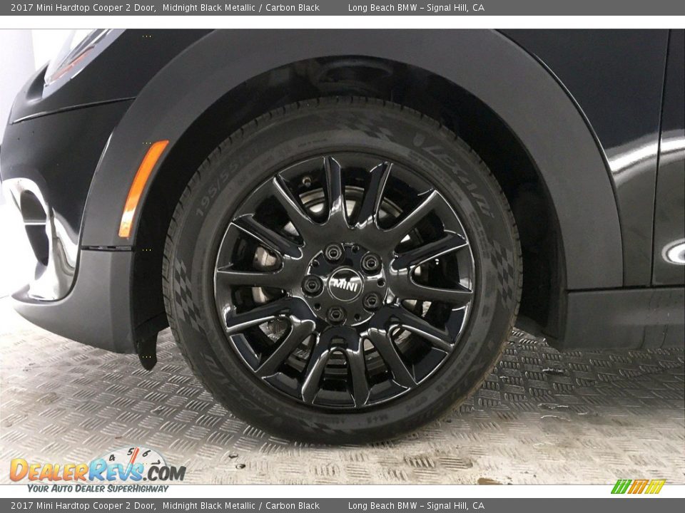 2017 Mini Hardtop Cooper 2 Door Midnight Black Metallic / Carbon Black Photo #8