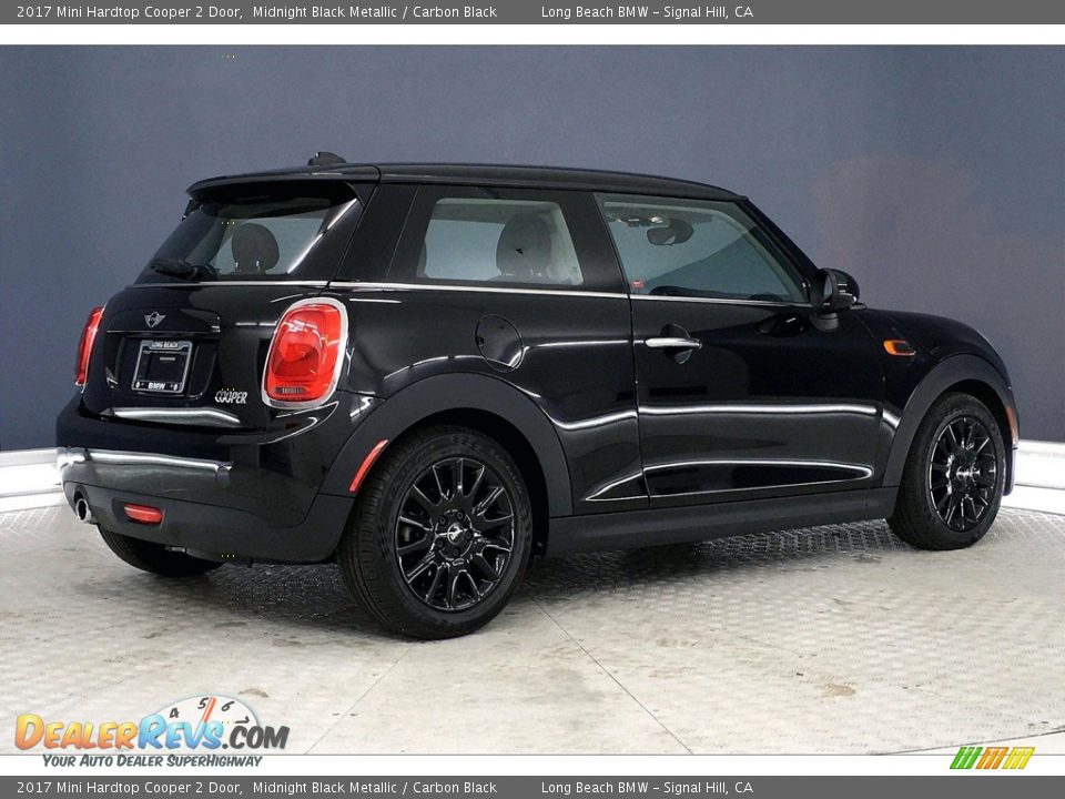 2017 Mini Hardtop Cooper 2 Door Midnight Black Metallic / Carbon Black Photo #13
