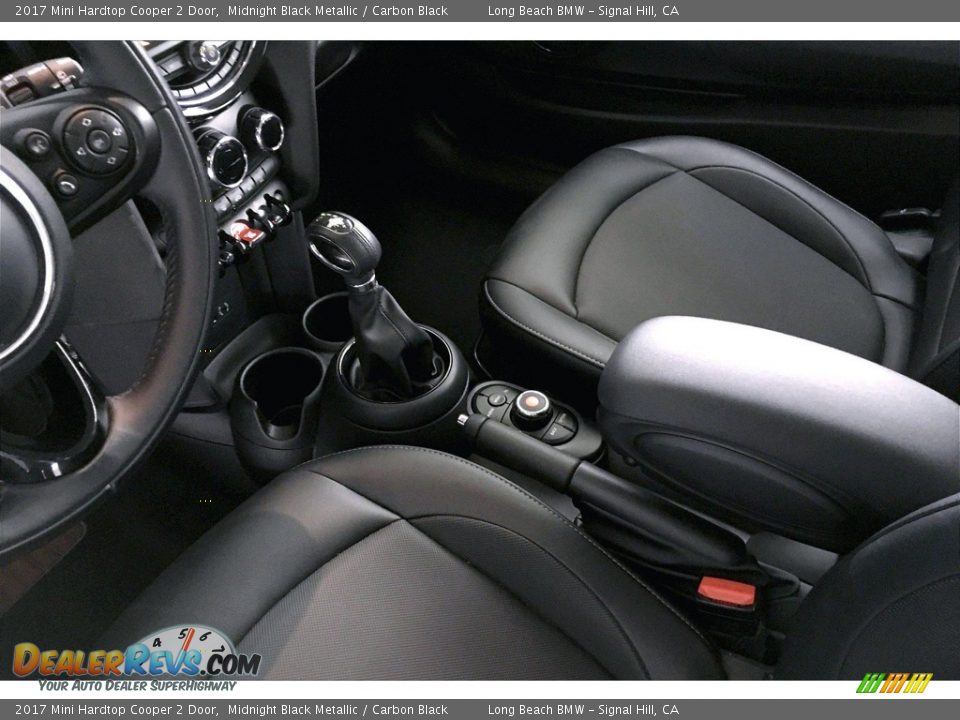 2017 Mini Hardtop Cooper 2 Door Midnight Black Metallic / Carbon Black Photo #16