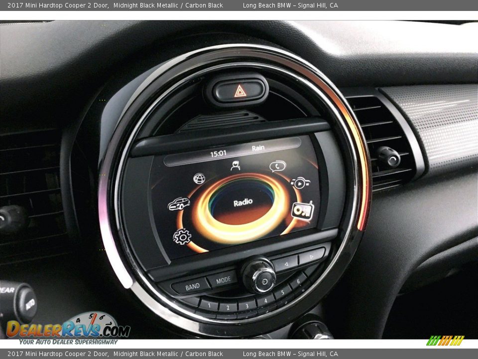 2017 Mini Hardtop Cooper 2 Door Midnight Black Metallic / Carbon Black Photo #17