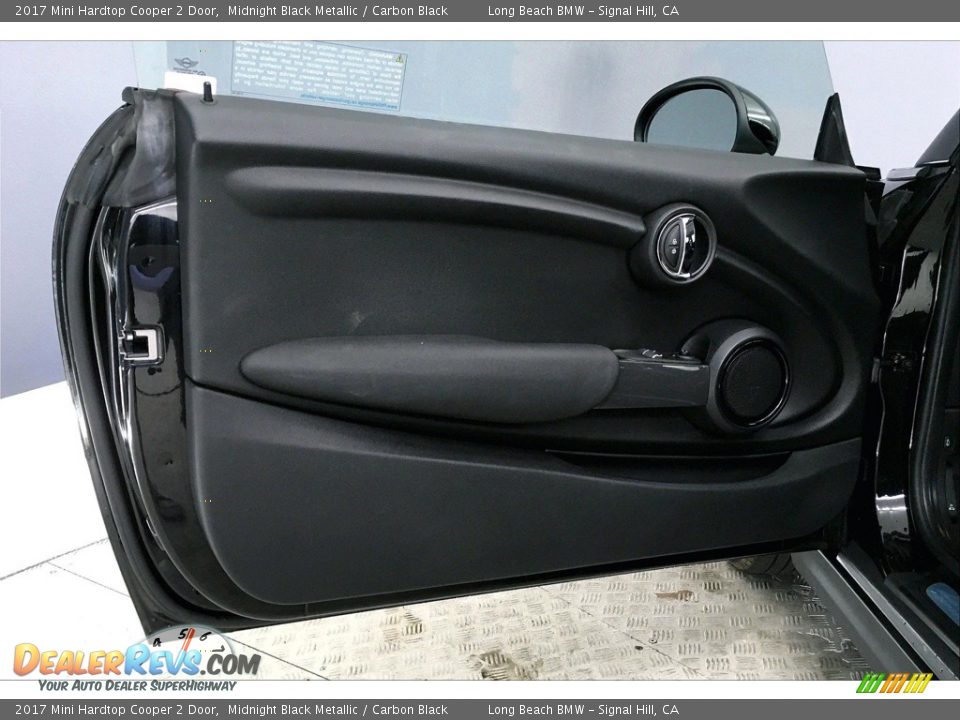 2017 Mini Hardtop Cooper 2 Door Midnight Black Metallic / Carbon Black Photo #23