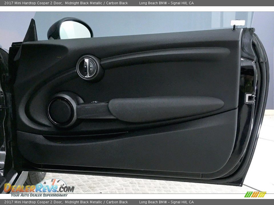 2017 Mini Hardtop Cooper 2 Door Midnight Black Metallic / Carbon Black Photo #24