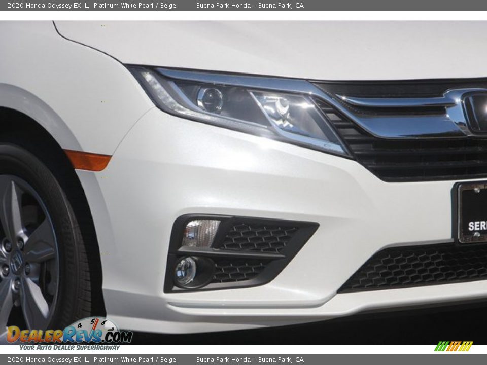 2020 Honda Odyssey EX-L Platinum White Pearl / Beige Photo #3