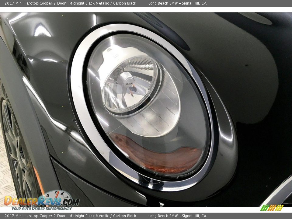 2017 Mini Hardtop Cooper 2 Door Midnight Black Metallic / Carbon Black Photo #25