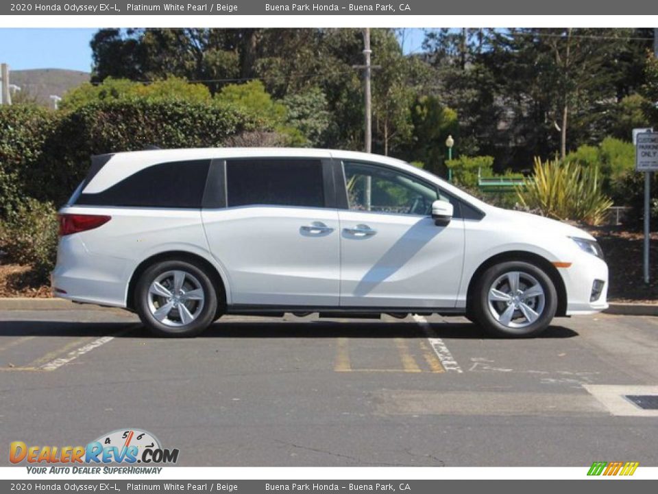 2020 Honda Odyssey EX-L Platinum White Pearl / Beige Photo #5