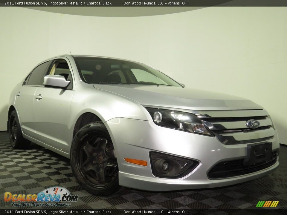 2011 Ford Fusion SE V6 Ingot Silver Metallic / Charcoal Black Photo #1
