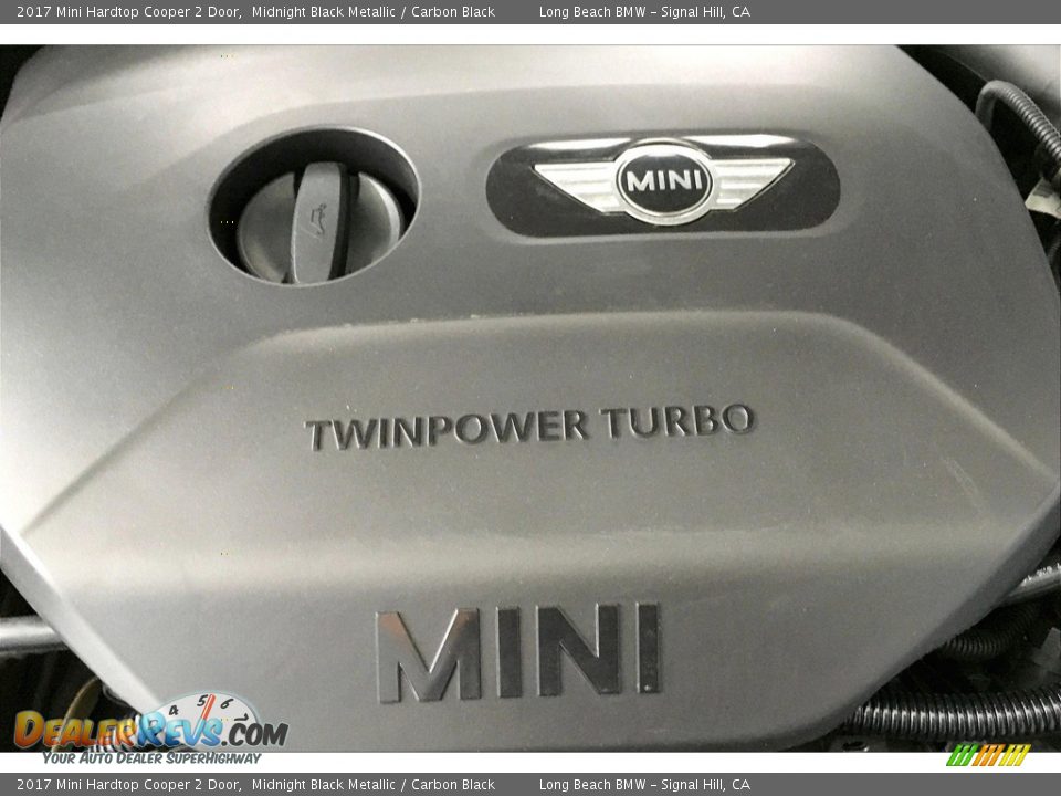2017 Mini Hardtop Cooper 2 Door Midnight Black Metallic / Carbon Black Photo #34