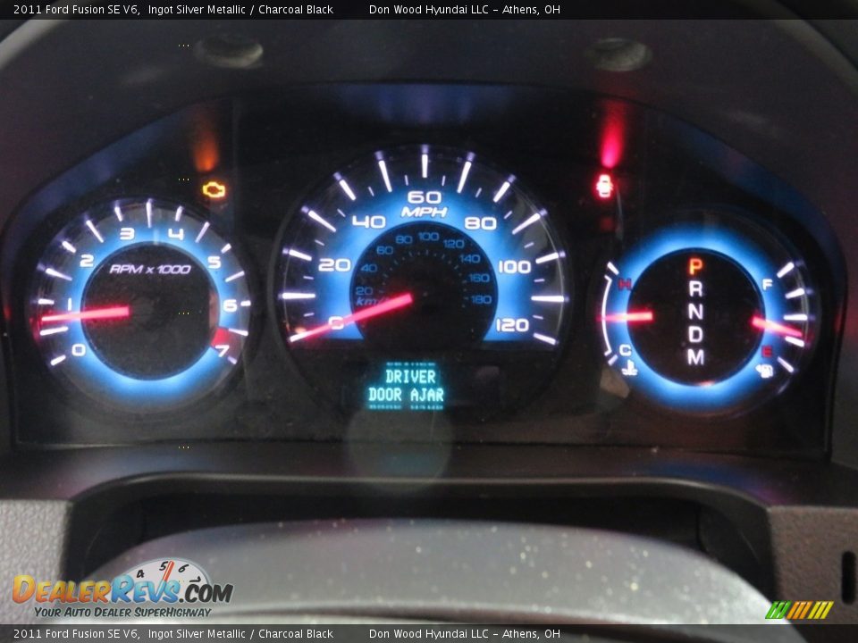 2011 Ford Fusion SE V6 Ingot Silver Metallic / Charcoal Black Photo #27