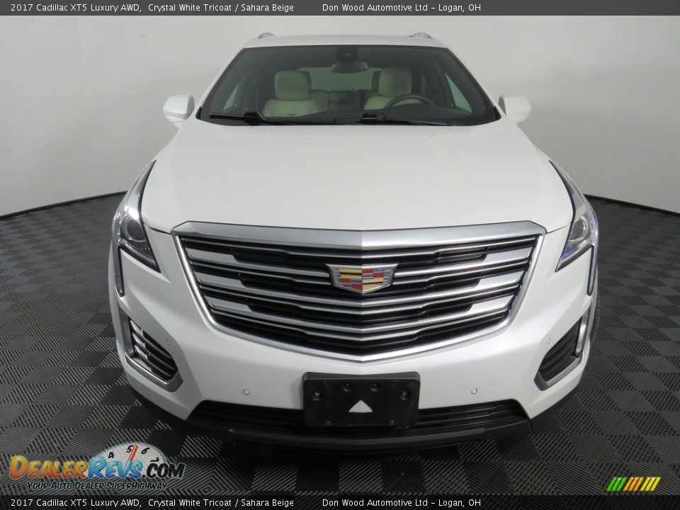 2017 Cadillac XT5 Luxury AWD Crystal White Tricoat / Sahara Beige Photo #7