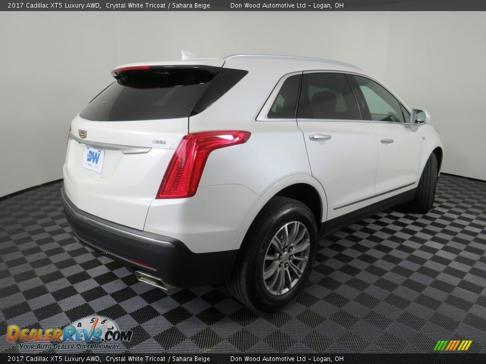 2017 Cadillac XT5 Luxury AWD Crystal White Tricoat / Sahara Beige Photo #19