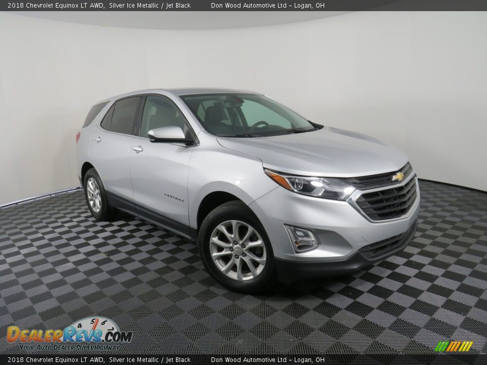 2018 Chevrolet Equinox LT AWD Silver Ice Metallic / Jet Black Photo #3