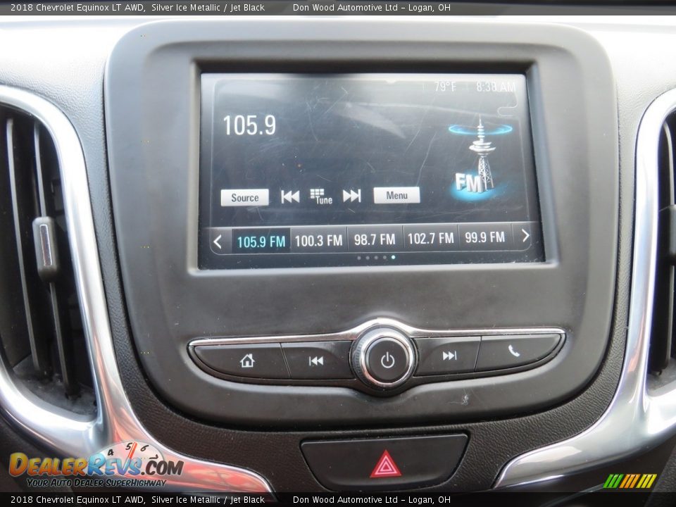 2018 Chevrolet Equinox LT AWD Silver Ice Metallic / Jet Black Photo #27