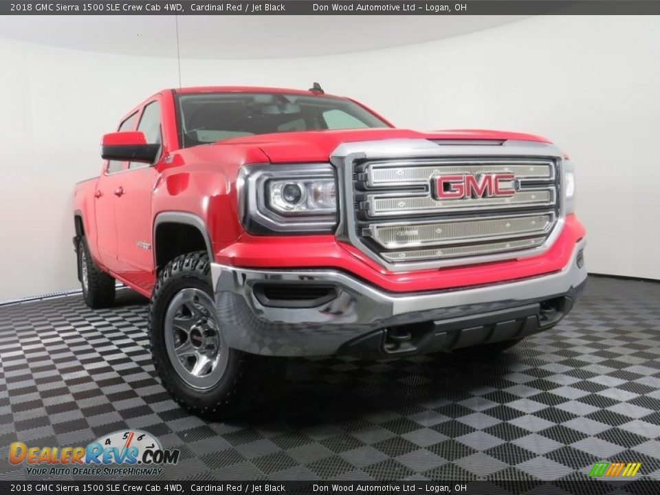 2018 GMC Sierra 1500 SLE Crew Cab 4WD Cardinal Red / Jet Black Photo #1