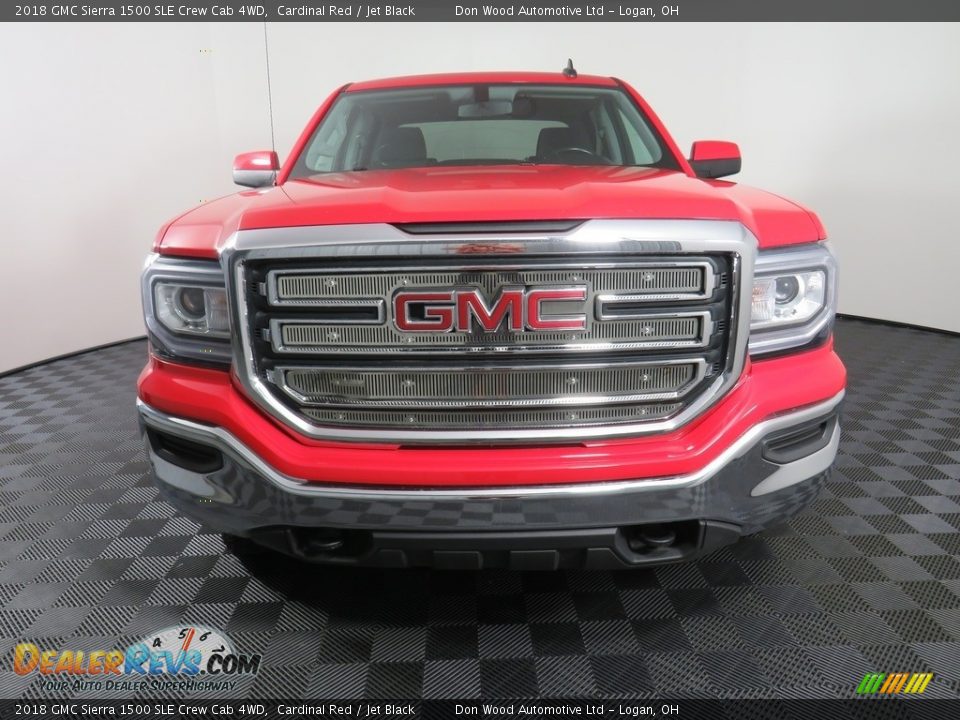 2018 GMC Sierra 1500 SLE Crew Cab 4WD Cardinal Red / Jet Black Photo #5