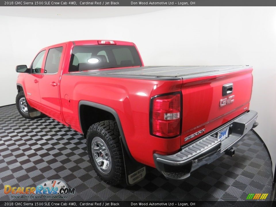 2018 GMC Sierra 1500 SLE Crew Cab 4WD Cardinal Red / Jet Black Photo #11